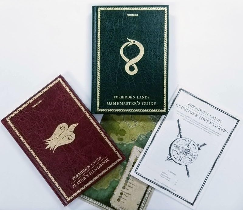 Forbidden Lands Core Boxed Set – Free League Publishing | Hardcover Rules, Map & Adventures
