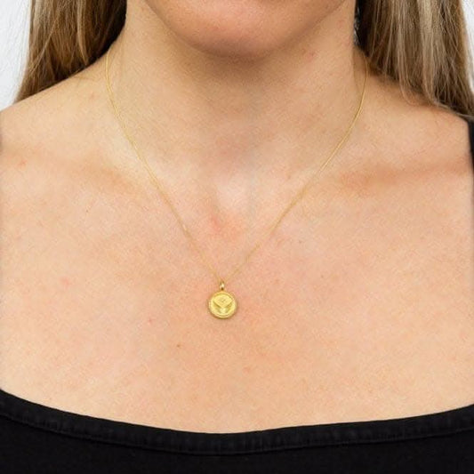 Freedom Empowerment Pendant Zirconia Yellow Gold Plating P5005C