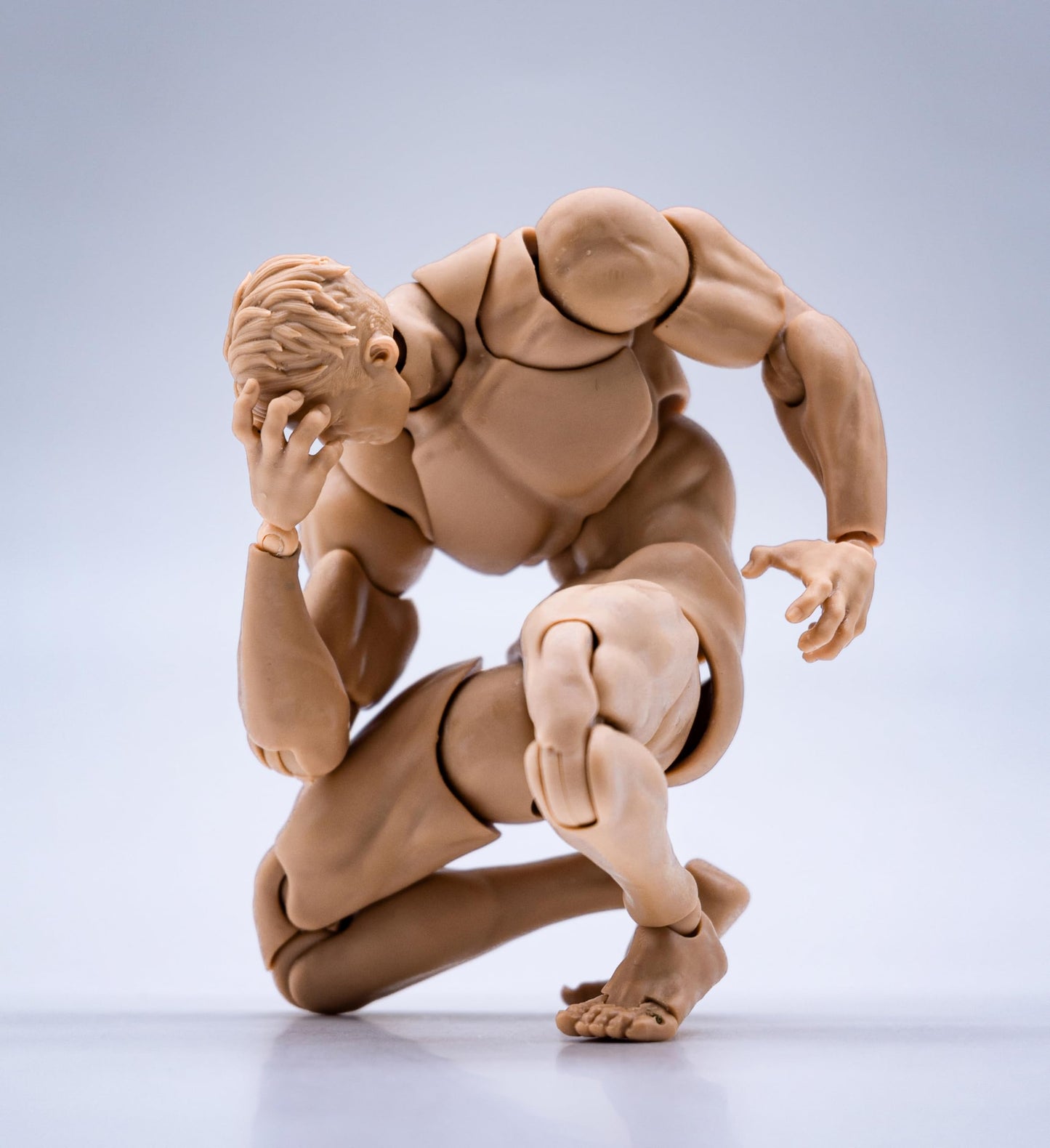 Fremego 1/12 Scale Male Action Figure – 6-Inch, Flexible Poseability, Interchangeable Hands, Pale Skin