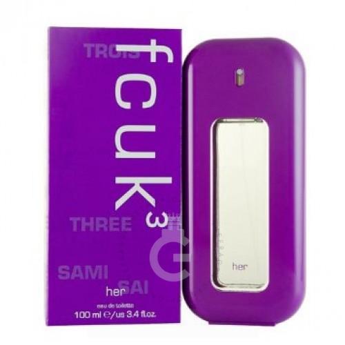 FCUK FCUK 3 Eau de Toilette 100ml Spray Women's Fragrance