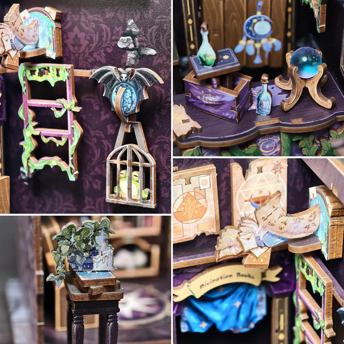Fsolis Book Nook Kit – DIY Miniature Astrology Bookshop for Bookshelves | The Astrology Bookshop
