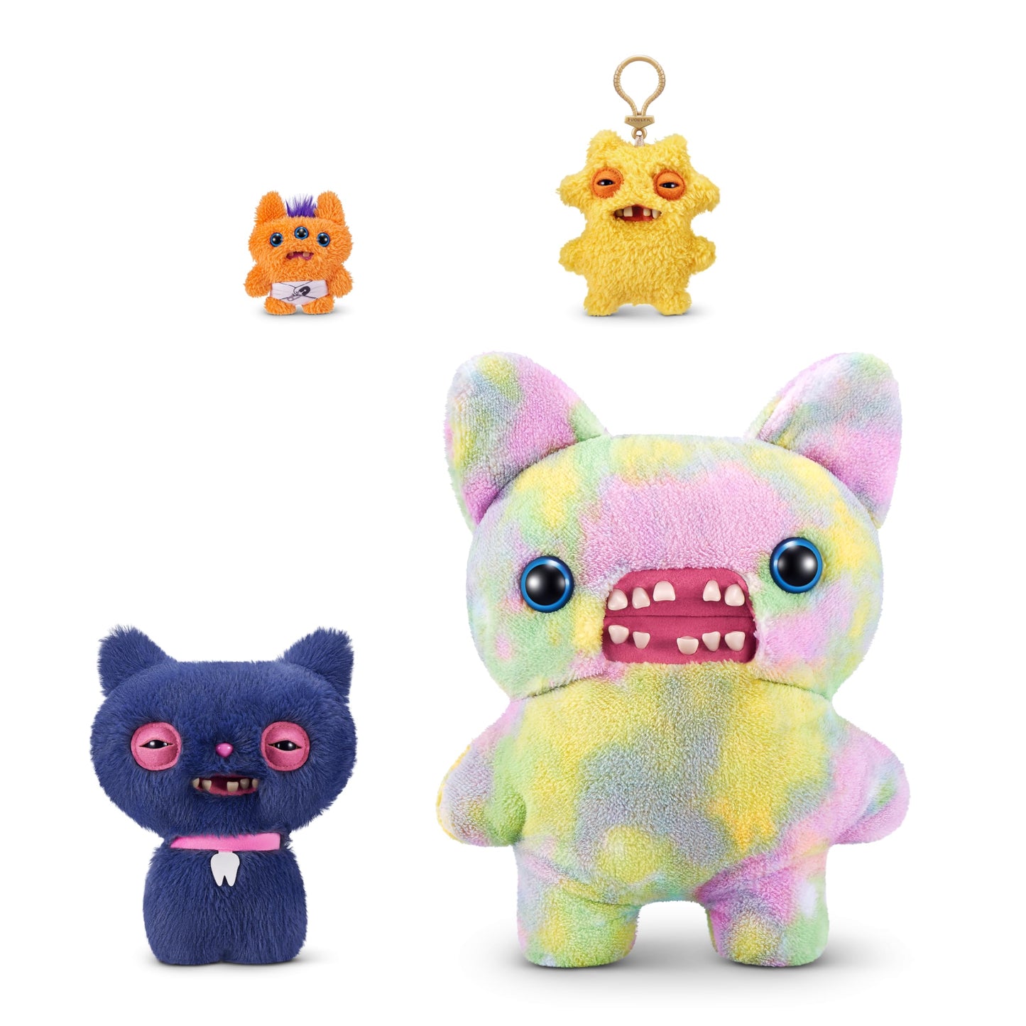 Fuggler Alley Cats 9-Inch Plush – Cheezee Grey by ZURU | Funny Ugly Monster Plush