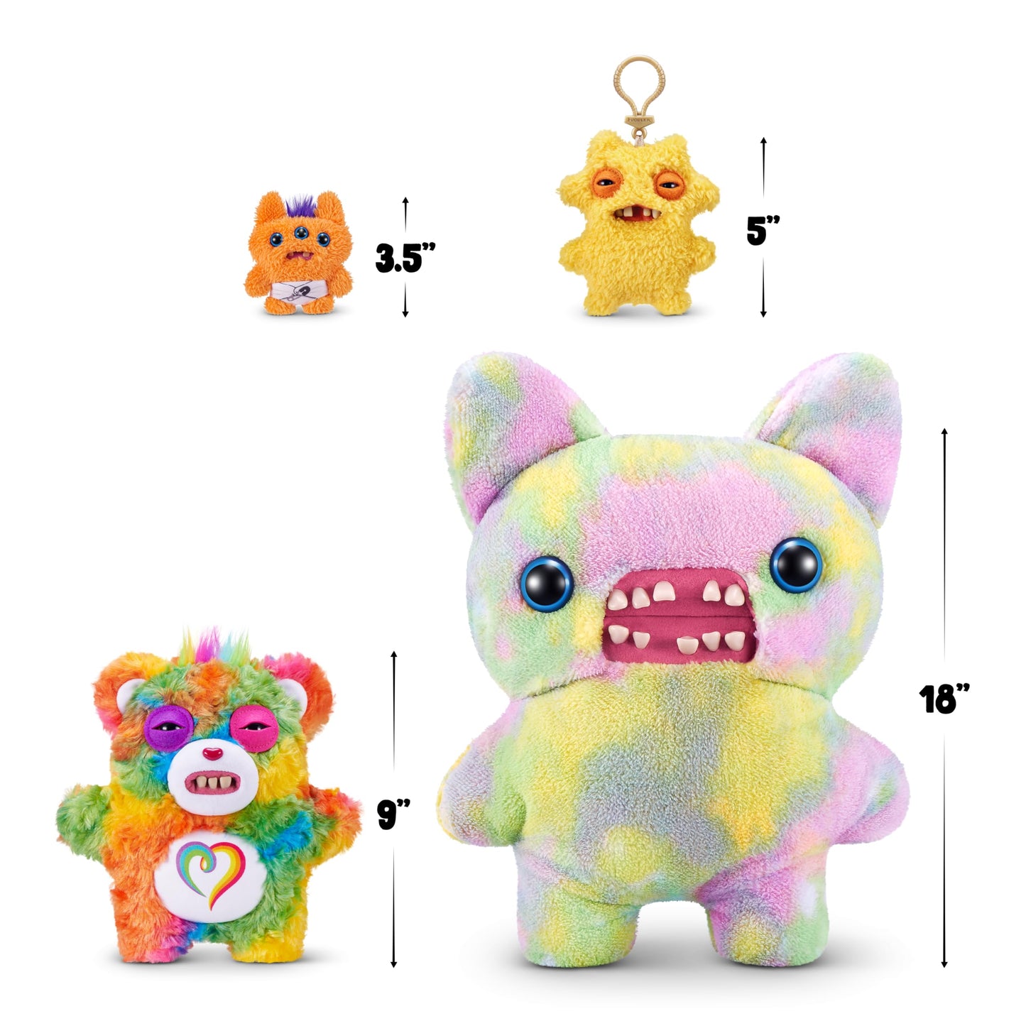 Fuggler Care Bears 9-Inch Plush – Togetherness Bear by ZURU | Collectible Ugly Monster Plush