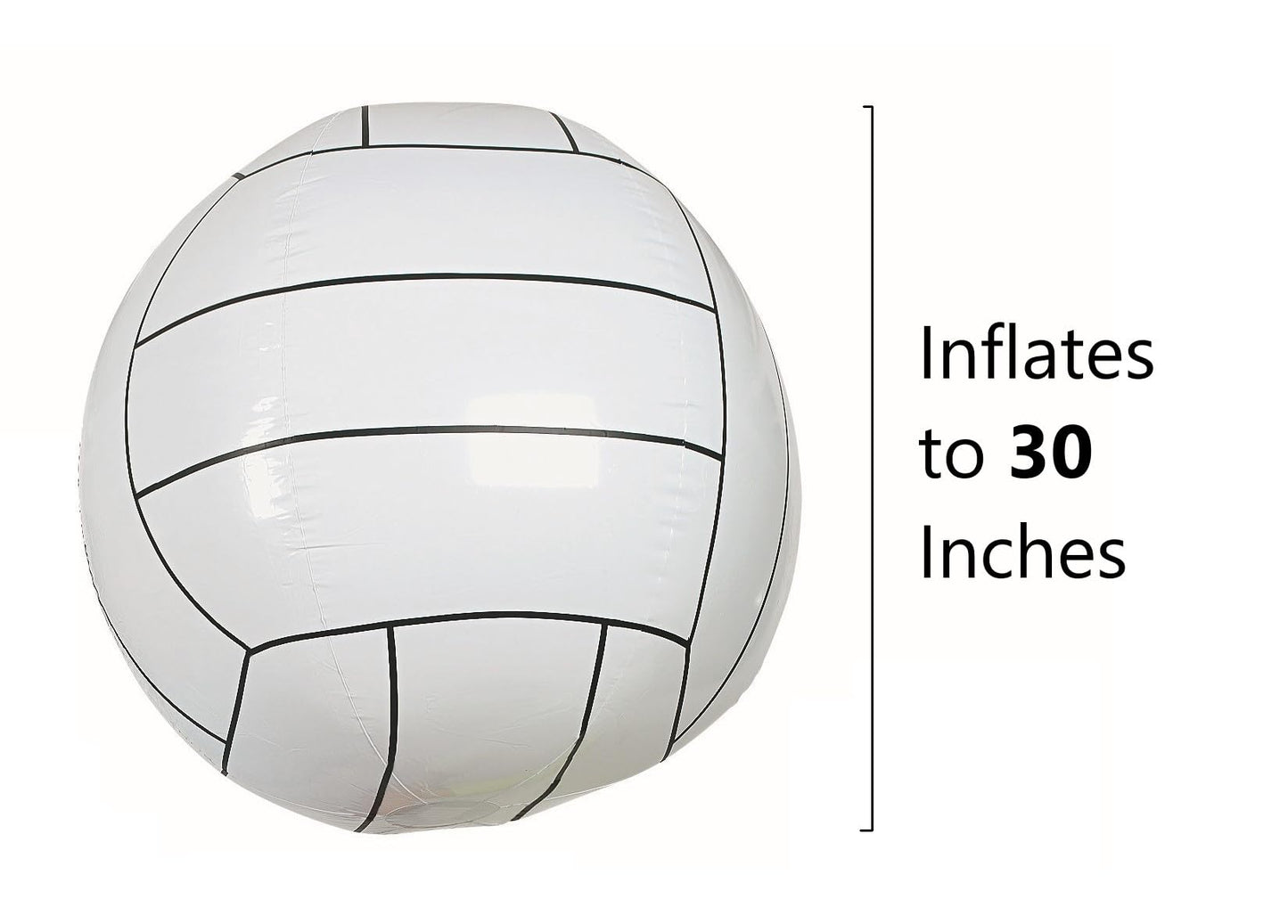 Fun Express Jumbo Inflatable Volleyball, 30in – Perfect for Vacation Bible School 2024