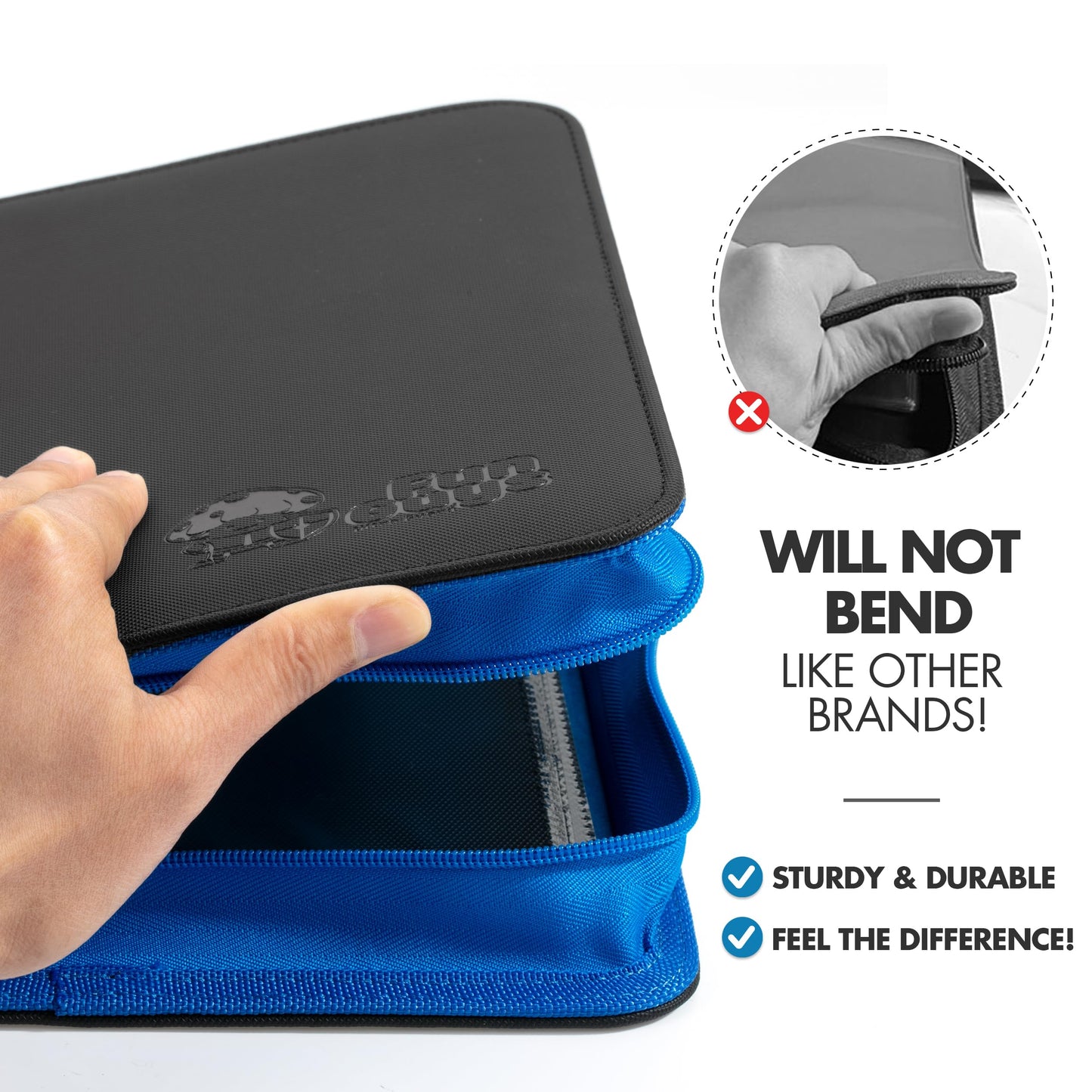 FunGuys Toploader Binder – 4-Pocket Card Binder for 128 Top Loaders | Travel-Ready Trading Card Storage