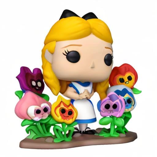 Funko POP Deluxe: Alice in Wonderland 70th – Alice with Flowers, Multicolor