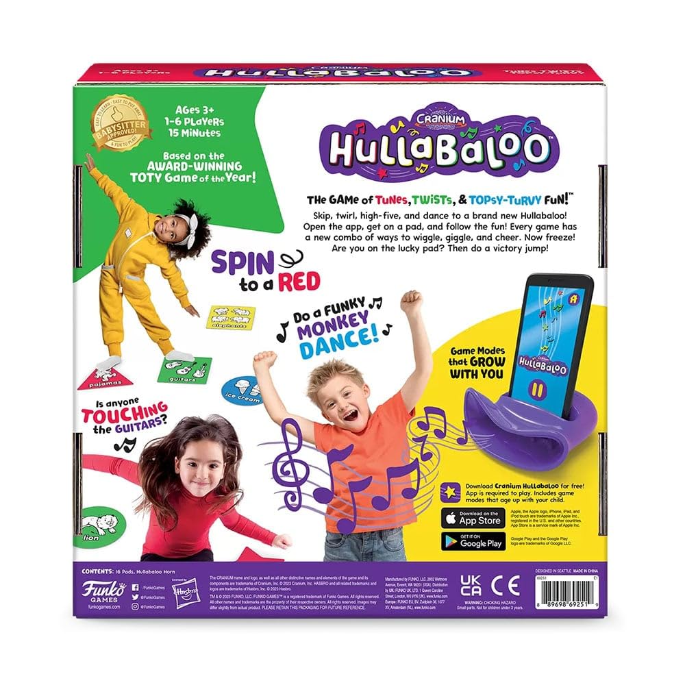 Funko Cranium Hullabaloo - Pre-School Game for 1-6 Players (Ages 3+)