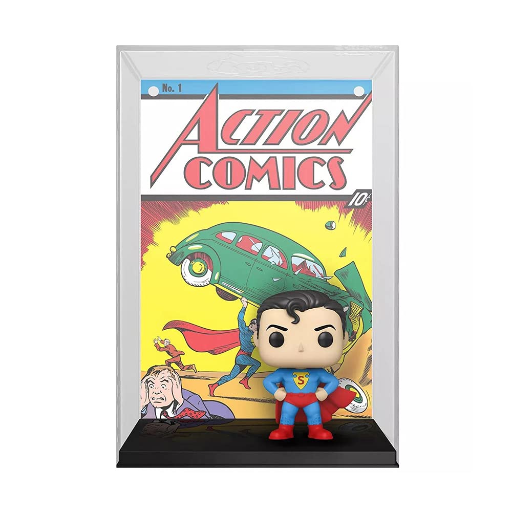 Funko Pop! Vinyl Comic Cover: DC Superman Action Comic – 5-Inch Collectible Figure