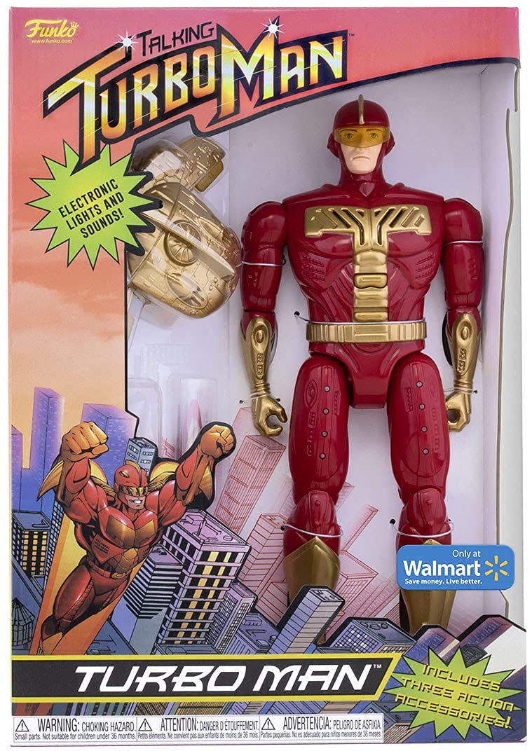 Funko Jingle All The Way Turbo Man Electronic Figure — Talking Deluxe 13.5-Inch Collectible
