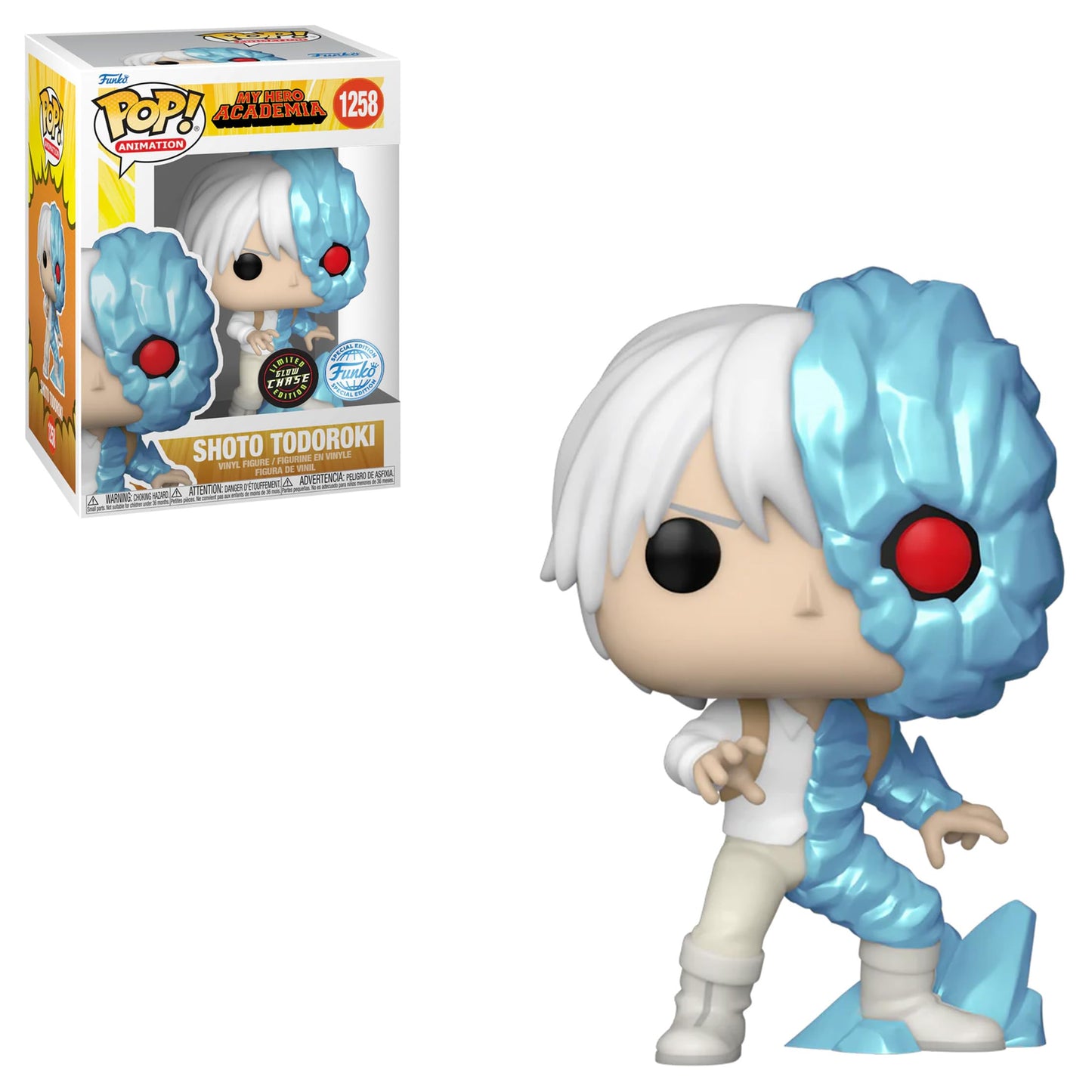 Funko Pop! Animation Ice Todoroki Special Edition Multicolor Figure #1258 (Chase) – 3.5-Inch Collectible