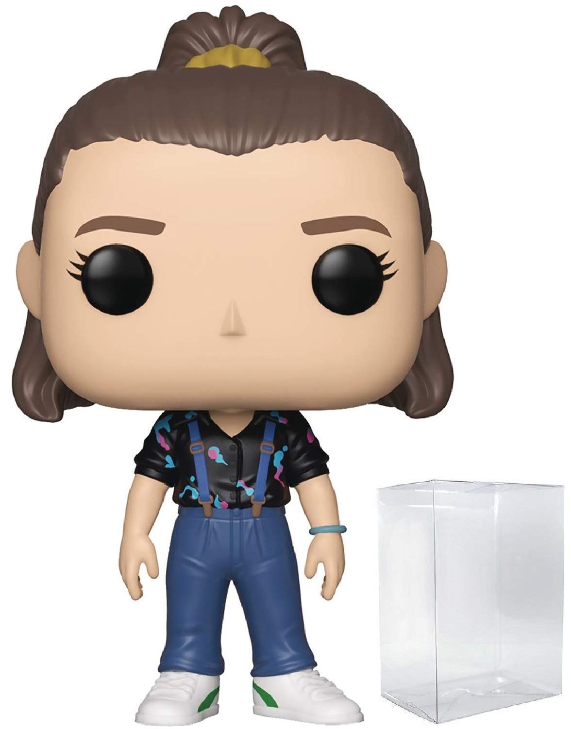 Funko POP Stranger Things Eleven with Suspenders – 3.75 inch Vinyl Figure with Box Protector