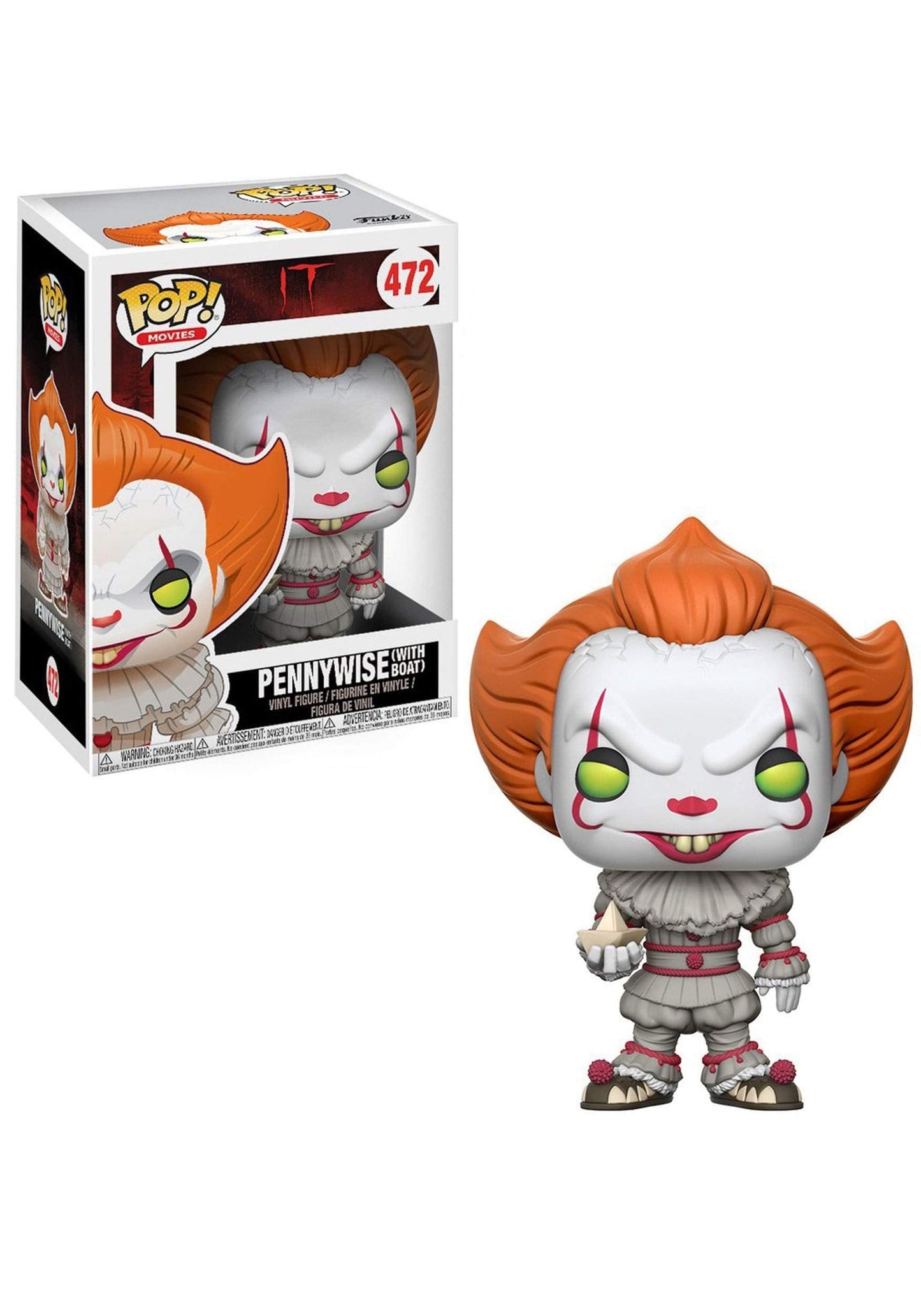 Funko Pop Movies It - Pennywise with Boat (Styles May Vary) | Collectible Vinyl Figure