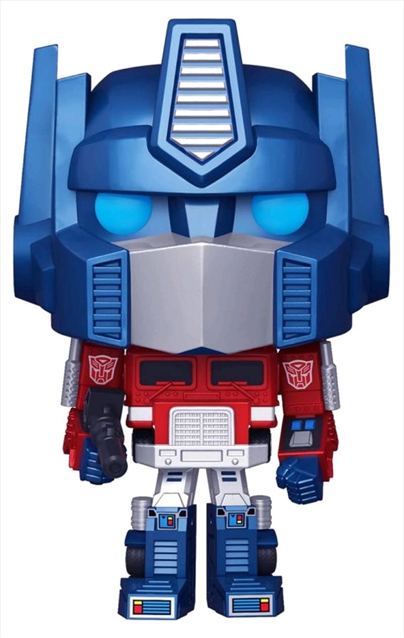 Funko Pop! Retro Toys: Transformers – Metallic Optimus Prime Amazon Exclusive | 3.75-Inch Figure