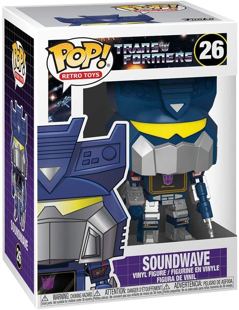 Funko Pop! Retro Toys: Transformers - Soundwave, Multicolour – 3.75-Inch Vinyl Figure