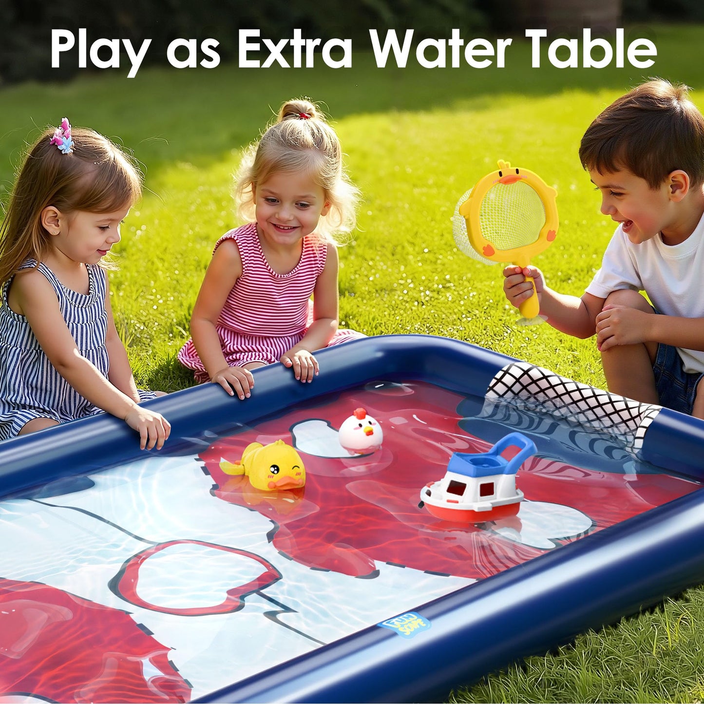 Funscape Kids Hockey Pool Table | Inflatable Water Toy for Pool & Outdoor Fun
