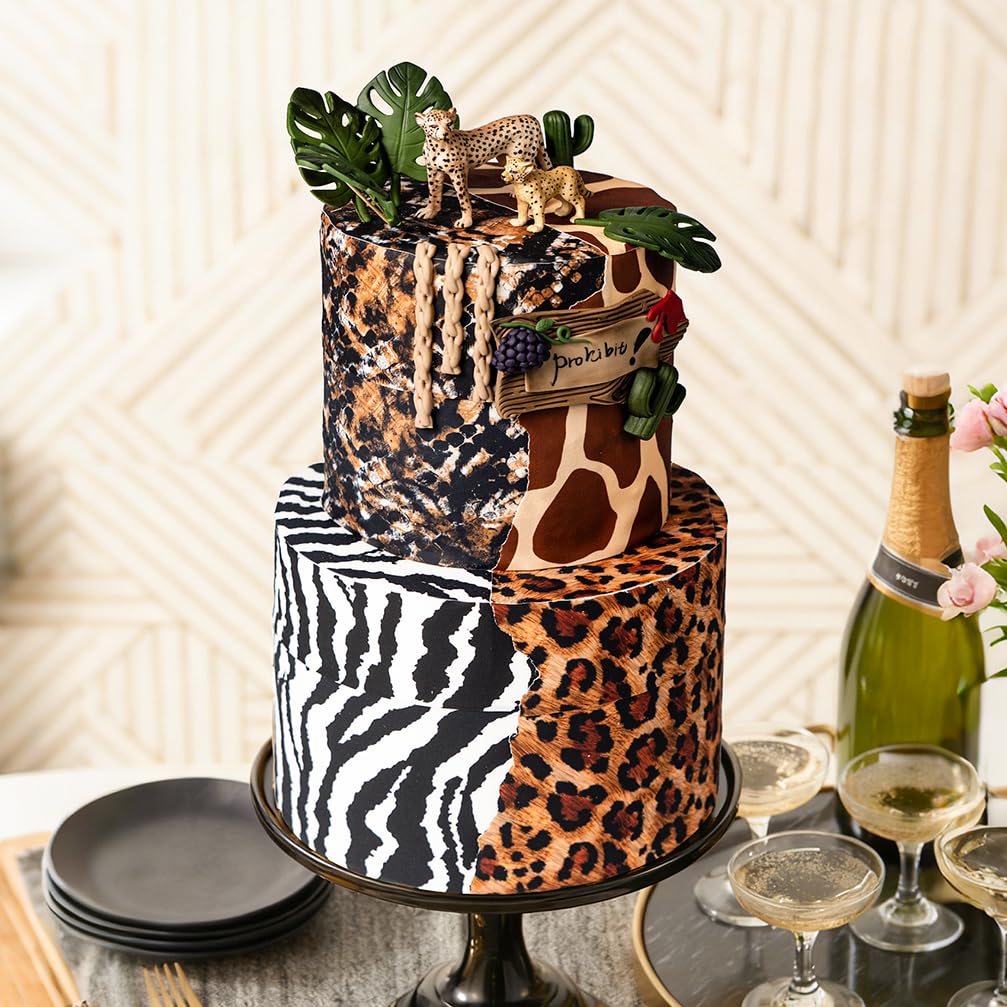 FUNSHOWCASE African Jungle Cheetah Figurines – Realistic 2-Piece Plastic Toy Set