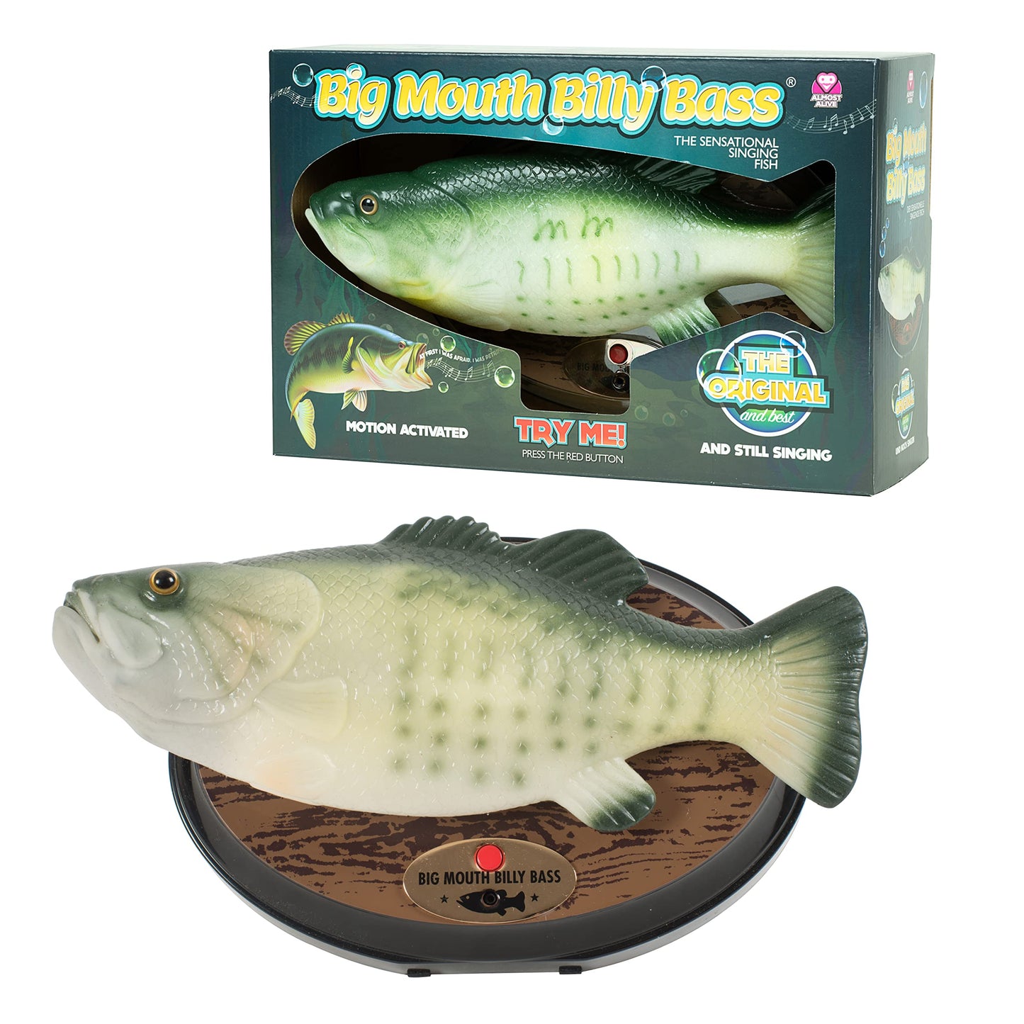 Funtime Gifts Gemmy Inflateables: Big Mouth Billy Bass 15th Anniversary Be Happy Decor