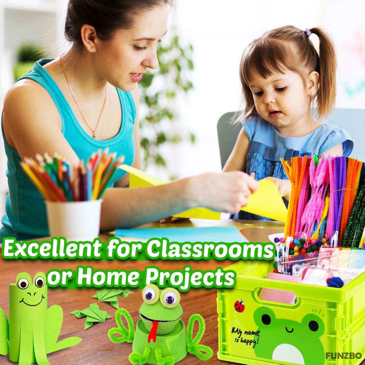FUNZBO Kids Arts & Crafts Kit – Complete Craft Set