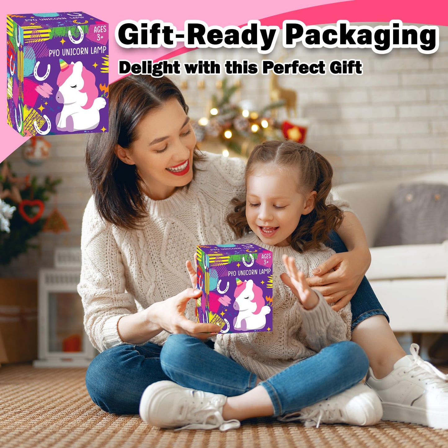 FUNZBO Paint Your Own Unicorn Lamp Kit — DIY Night Light for Kids & Teens
