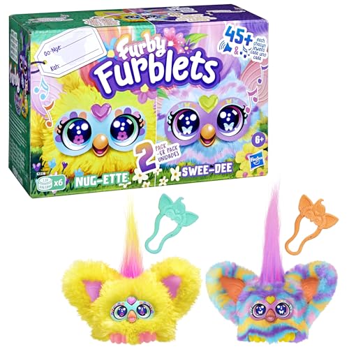 Furby Furblets 2 Pack – Nug-Ette & Swee-Dee Spring Mini Plush Toys