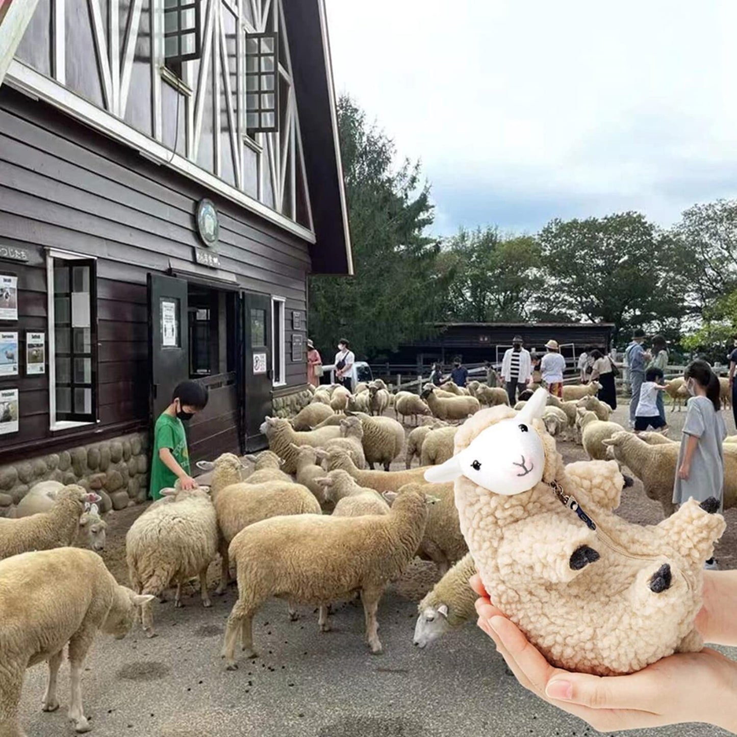 Furvana Shaved Sheep Plush Toy – Soft Lamb Stuffed Animal for Sleep, Play, and Gifts