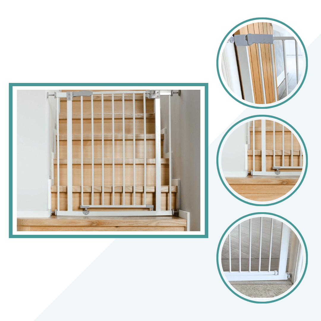 FYLO 3x Baby Safety Stair Gate Pressure Fit 75-86cm (3 pack)