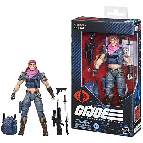 G.I. Joe Classified Series #146 Zandar – 6-Inch Collectible Figure with 5 Accessories