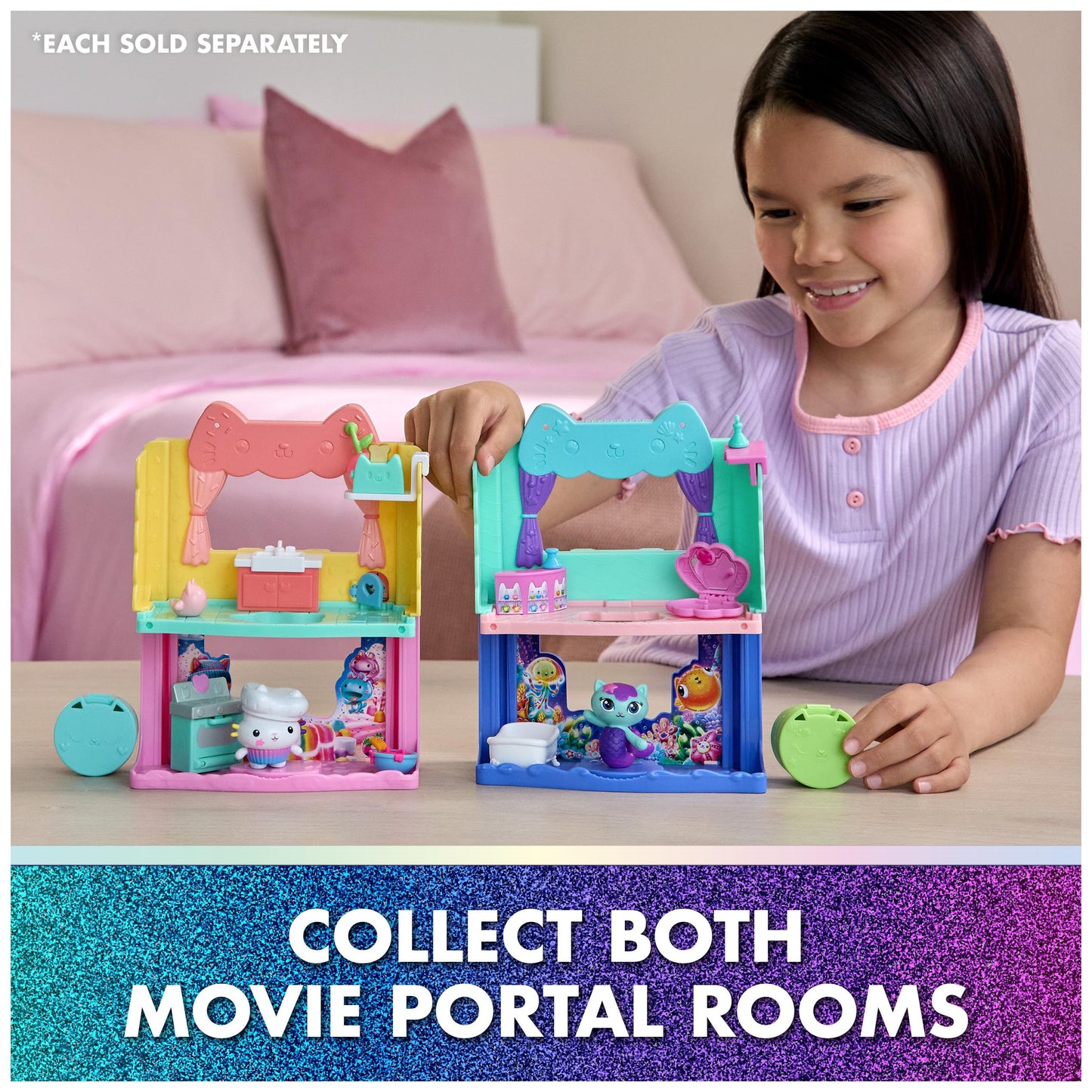 Gabby's Dollhouse: MerCat's Spa-wesome Bathroom Playset – 10-Piece Figure & Accessories