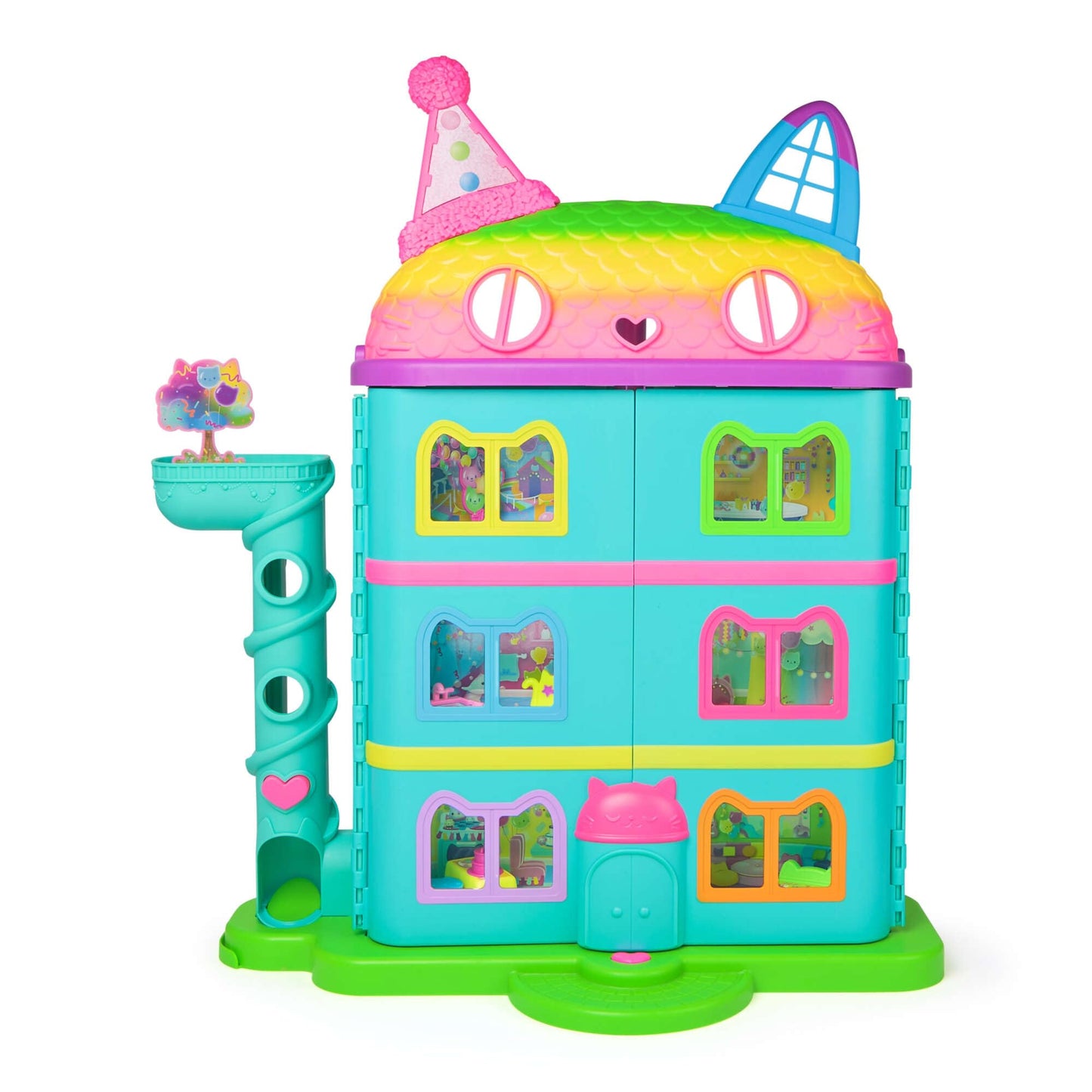 Gabby’s Celebration Dollhouse — 25-Inch Rainbow Playset with Gabby Girl Figure, 6 Rooms & 10 Sounds