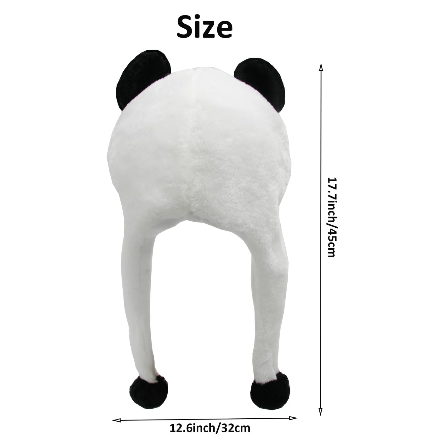 GADMEXILY Plush Panda Hat – Cozy Animal Beanie for Kids & Adults