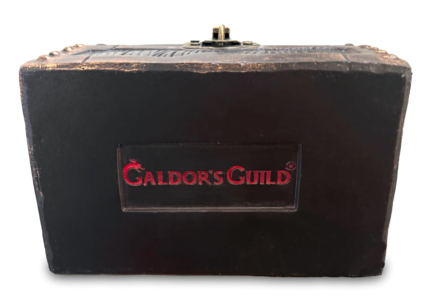 Galdor's Guild Mimic Chest Dice Storage Box – Free Lock & Key | Holds 6 Polyhedral Dice Sets (Large)