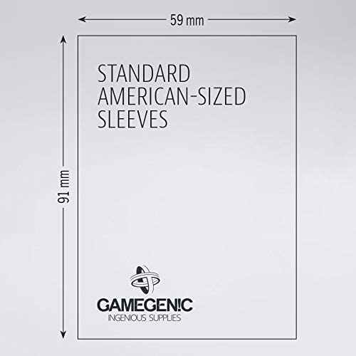 5-Pack Gamegenic Matte Board Game Sleeves 50ct – Standard American Size (250 Sleeves) Bundle