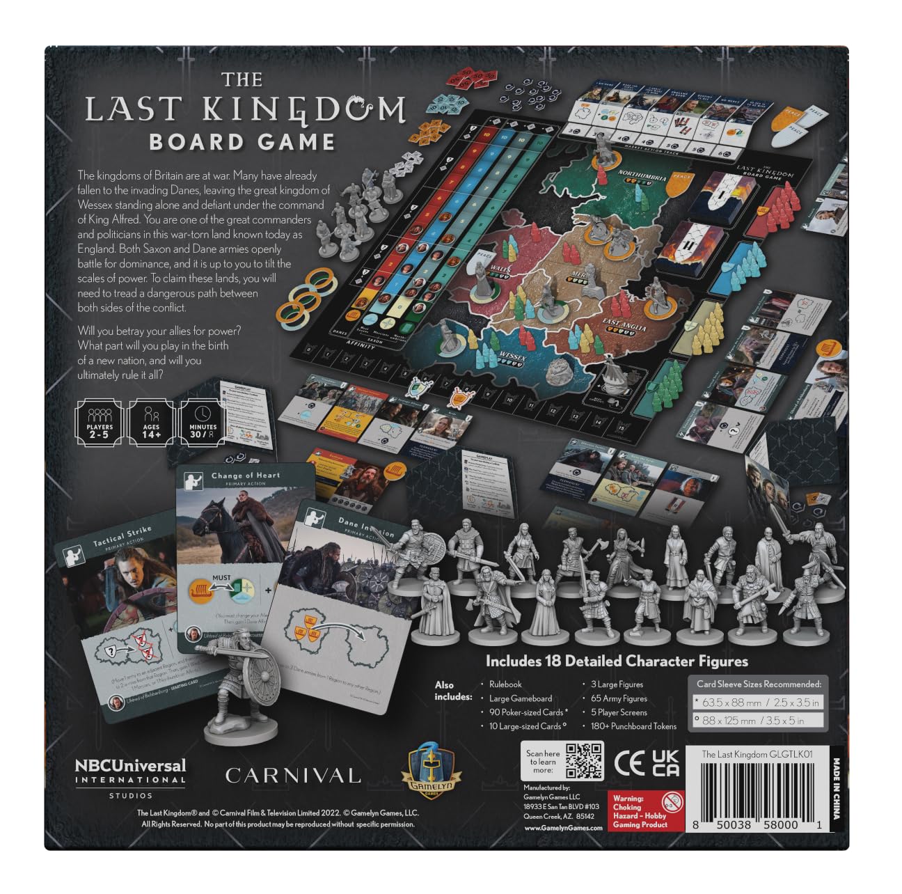 The Last Kingdom Board Game by Gamelyn Games | 2-5 Players, Miniatures, Netflix Series Theme