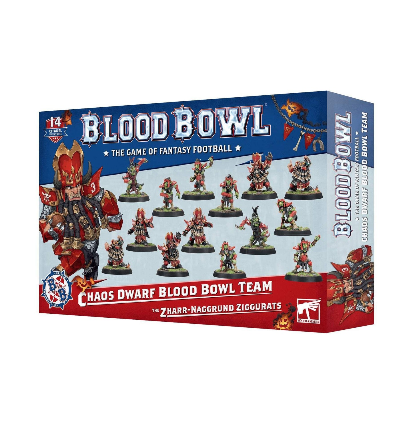 Games Workshop Blood Bowl Chaos Dwarf Team – The Zharr-Naggrund Ziggurats (Warhammer)