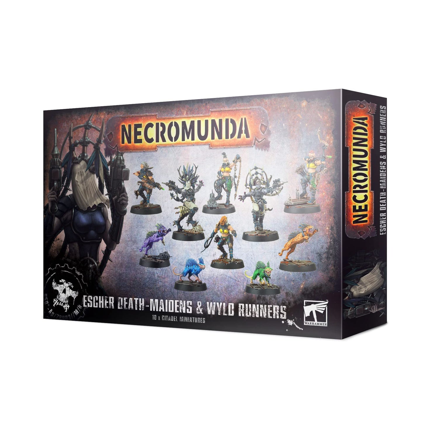 Games Workshop Escher Death Maidens & WYLD Runners — Necromunda Miniatures