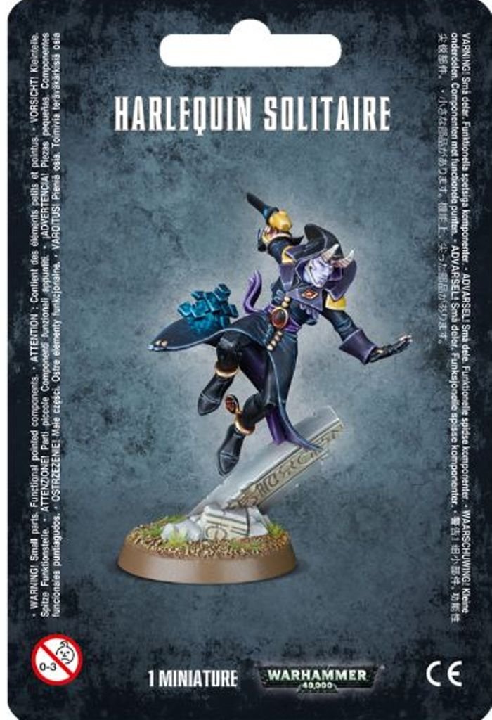 Games Workshop Warhammer 40k Harlequin Solitaire – Unassembled Painting Model, Collectible Kit