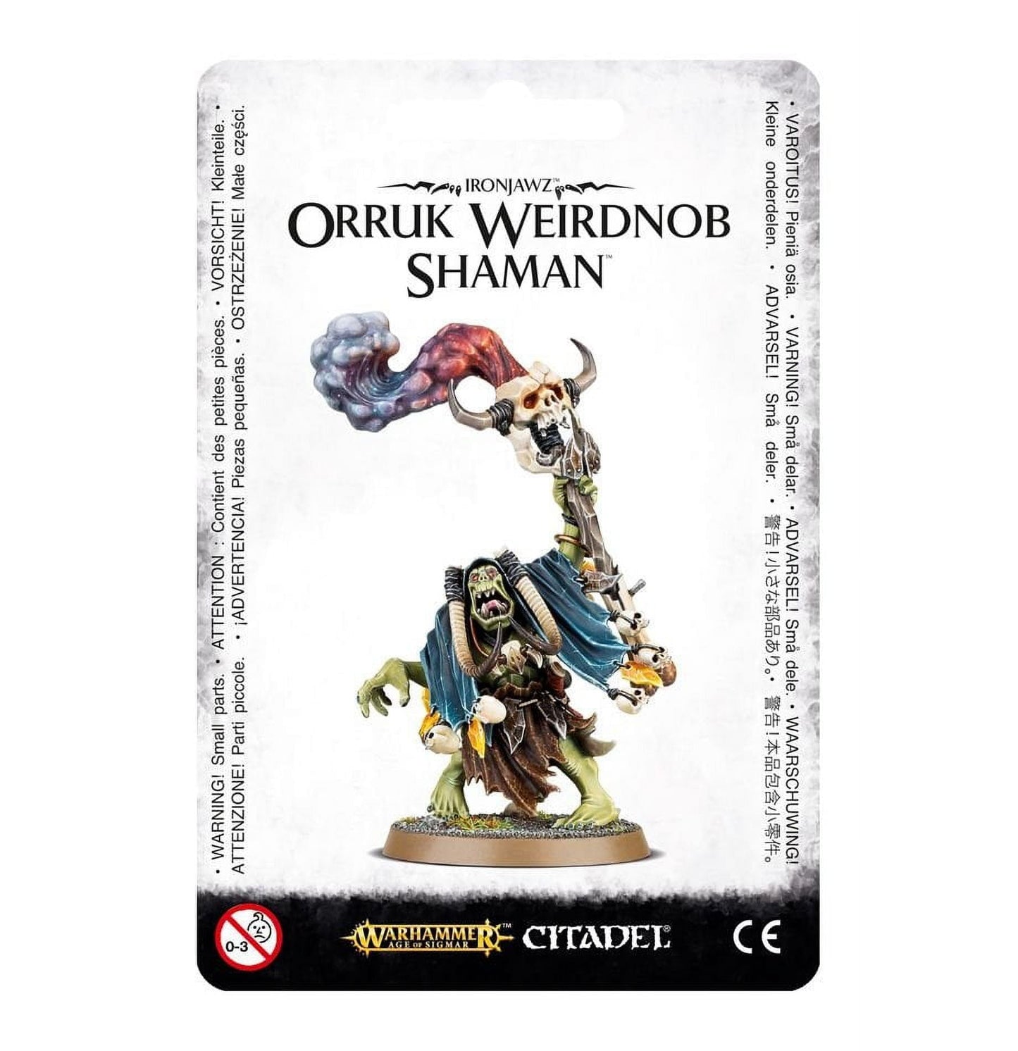 Games Workshop Ironjawz Weirdnob Shaman Miniature – Unpredictable Orruk Wizard