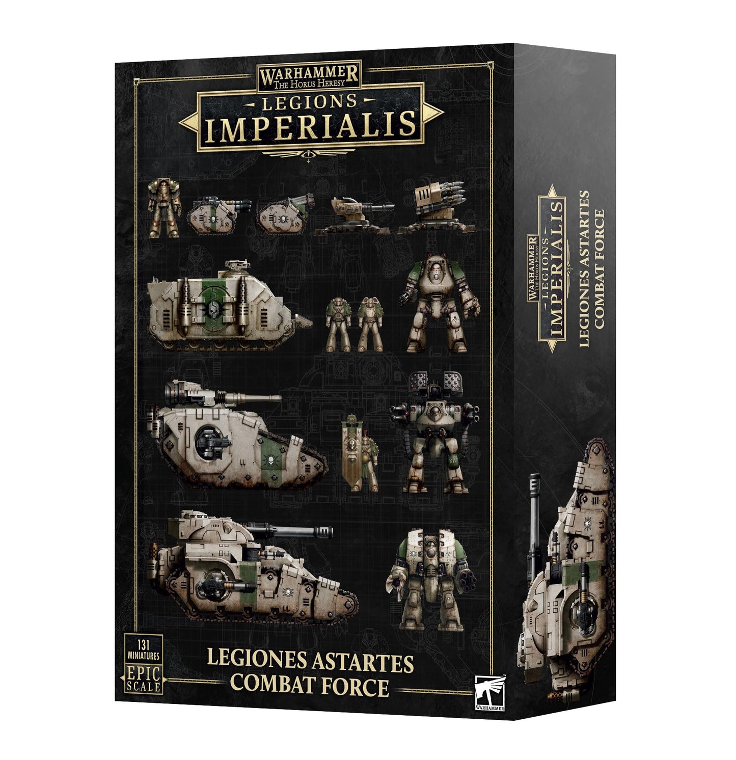 Games Workshop Legiones Astartes: Combat Force - 22 Multi-Part Space Marines with Leviathan Dreadnought, Deimos Rhino, and Customisation Transfers