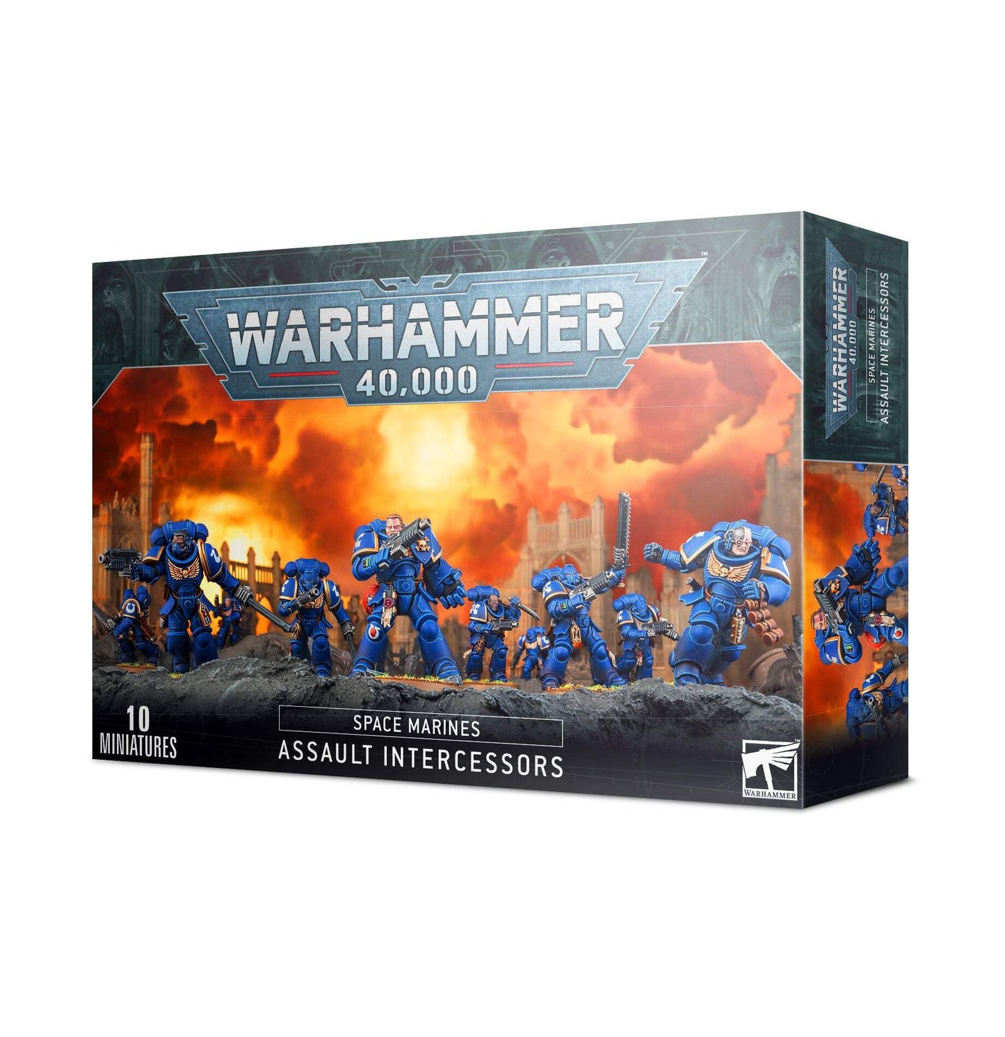 Warhammer 40k Space Marine Assault Intercessors – 10-Man Primaris Squad | Games Workshop