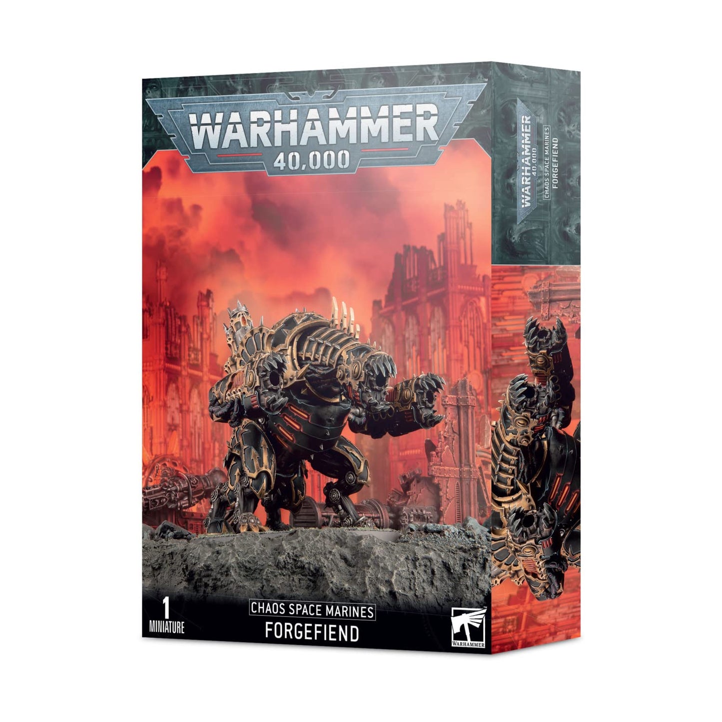 Games Workshop 43-14 Warhammer 40k Space Marine Chaos Forgefiend (2019) – Black