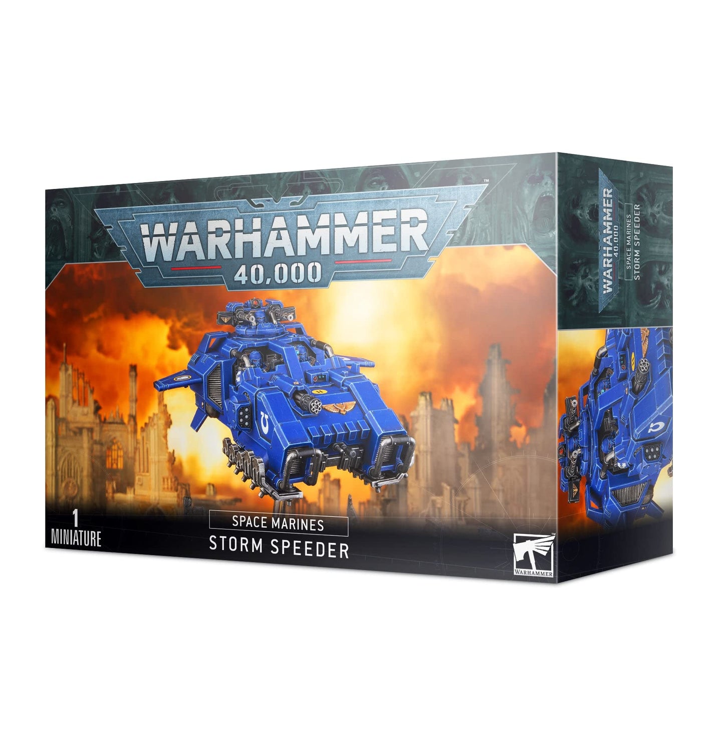 Games Workshop Warhammer 40k Space Marine Primaris Storm Speeder | 3 Variant Kit: Hailstrike, Hammerstrike, Thunderstrike