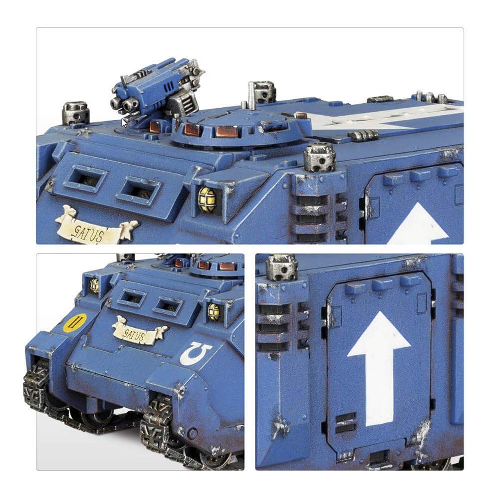 Games Workshop Space Marine Razorback (99120101227) – Black | Unassembled Plastic Kit