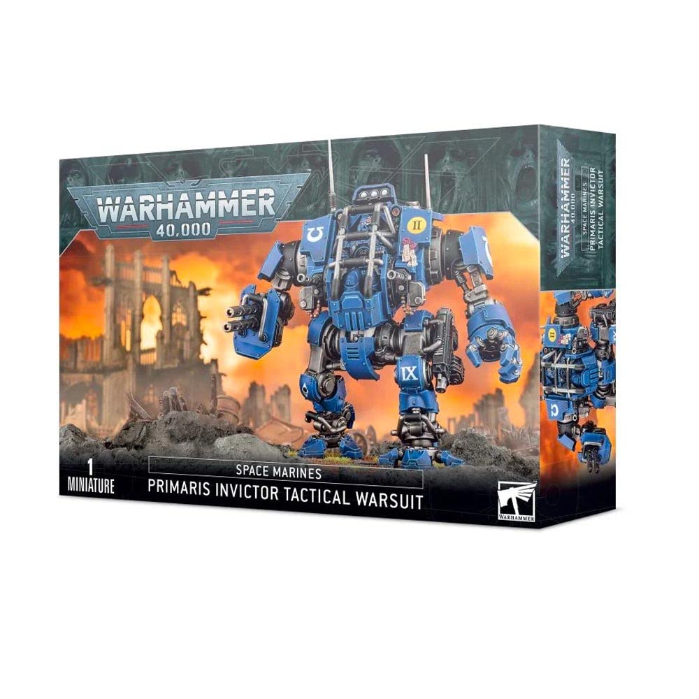 Games Workshop Warhammer 40,000 Space Marines Primaris Invictor Tactical Warsuit – Model Kit
