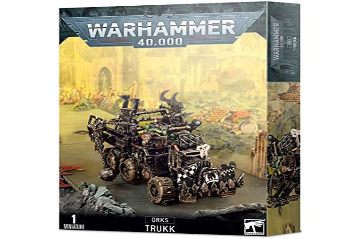 Games Workshop Warhammer 40k Ork Trukk – Unpainted Plastic Kit for Assembly