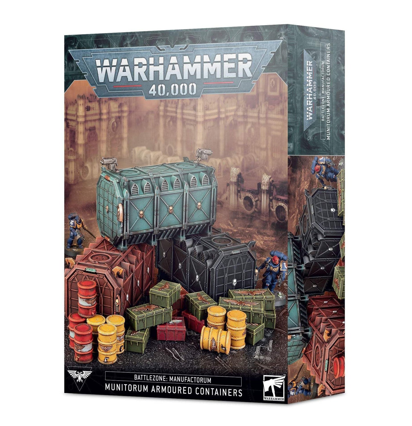 Games Workshop Warhammer 40,000 Battlezone Munitorum Armoured Containers — Modular Terrain