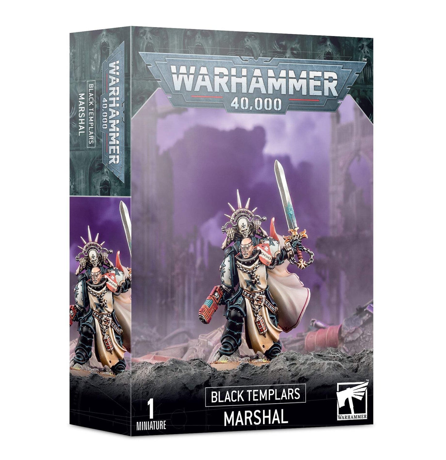 Games Workshop Warhammer 40,000 Black Templars: Marshall – HQ Miniature for Your Black Templars Army
