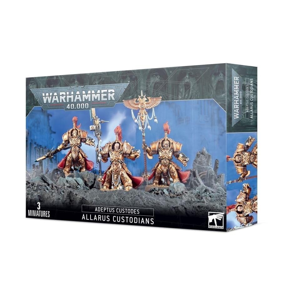 Games Workshop Warhammer 40k Adeptus Custodes Allarus Custodian – High Detail Miniature