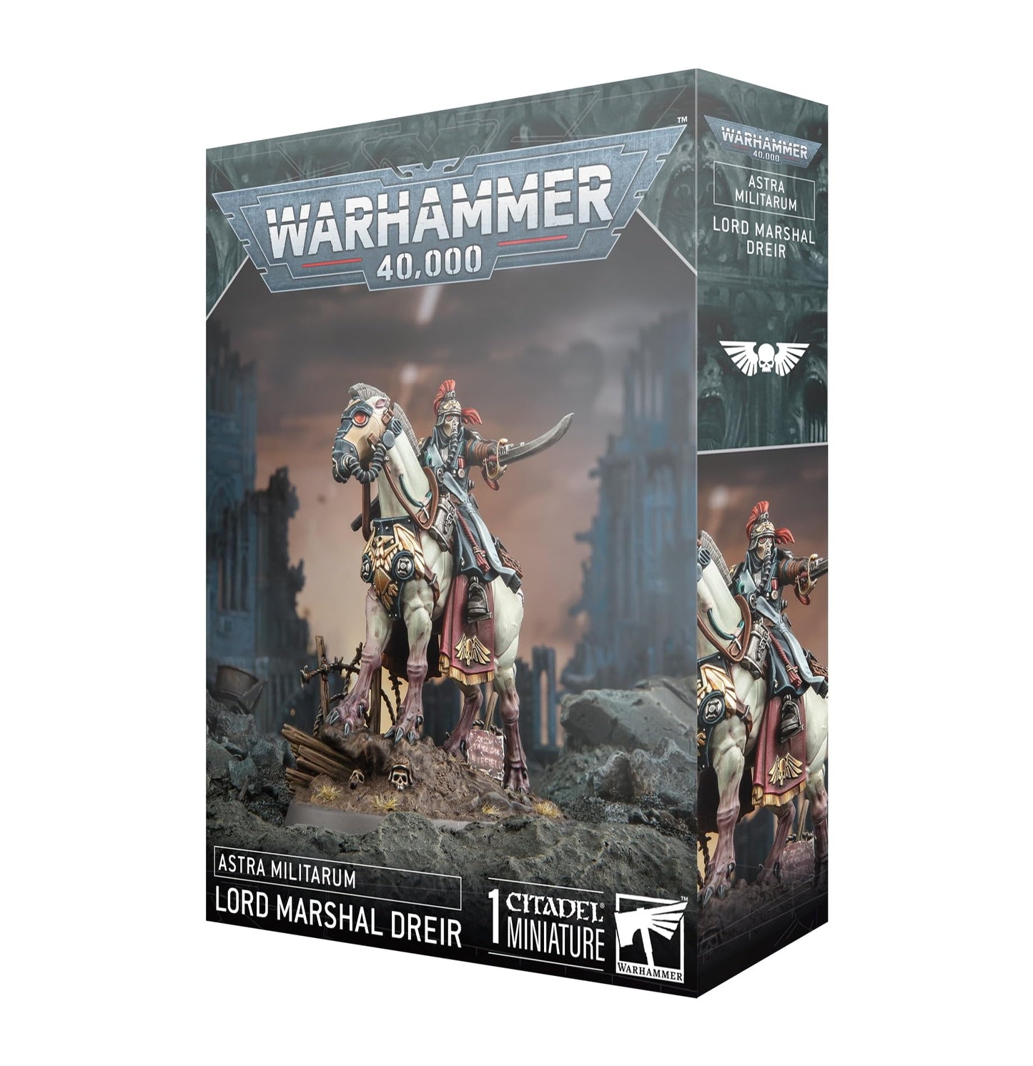 Games Workshop Warhammer 40,000 Astra Militarum Krieg Lord-Marshal Dreir – Plastic Figure