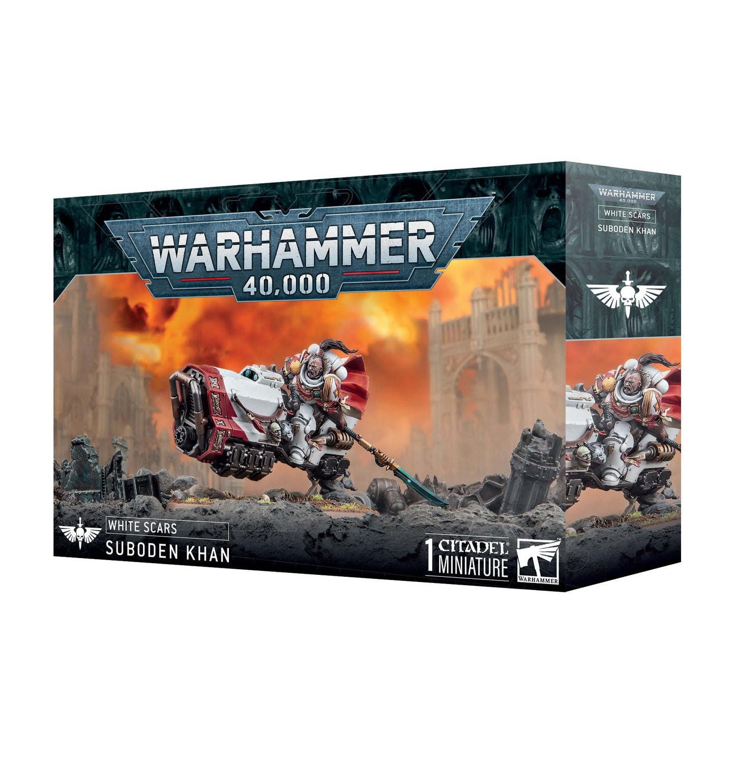 Games Workshop Warhammer 40K: White Scars Suboden Khan – Plastic Miniature for Your Army