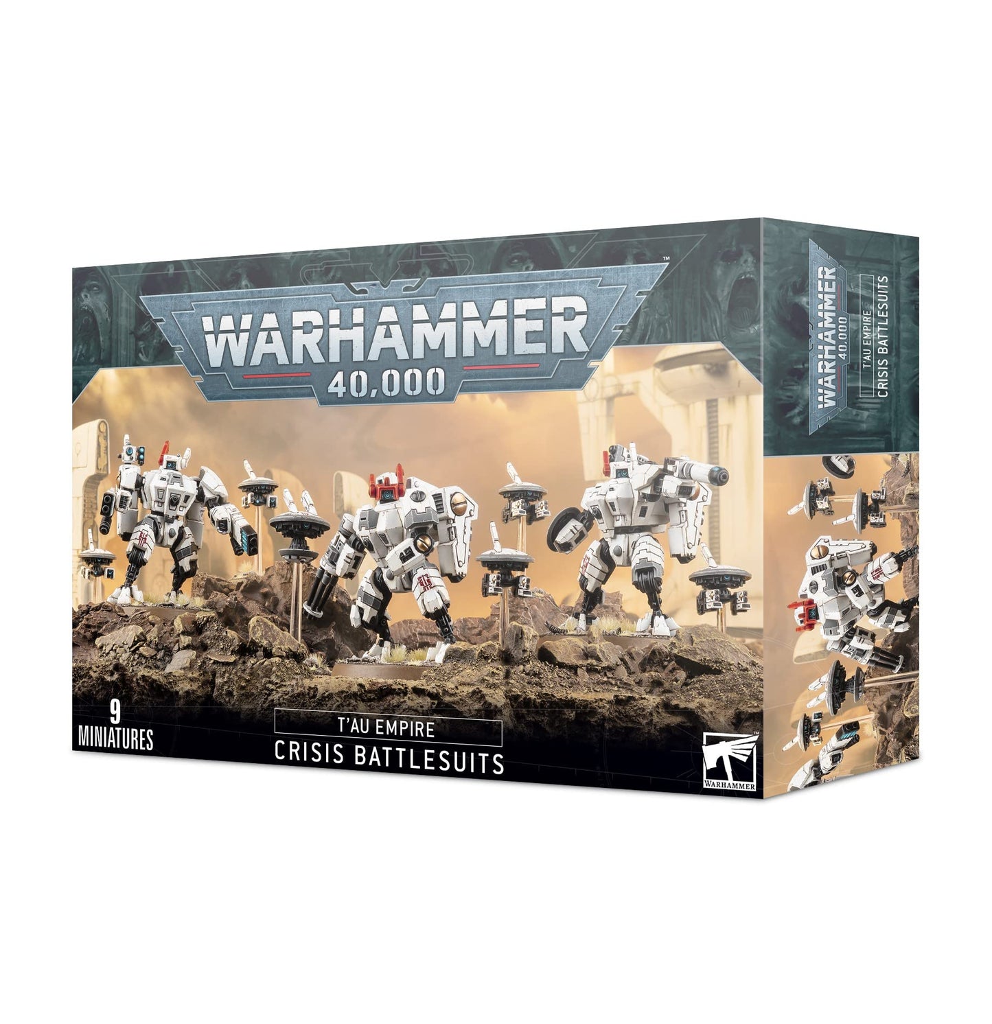 XV8 Crisis Battlesuit Team | Games Workshop | 3 Multi-Part Models with Drones